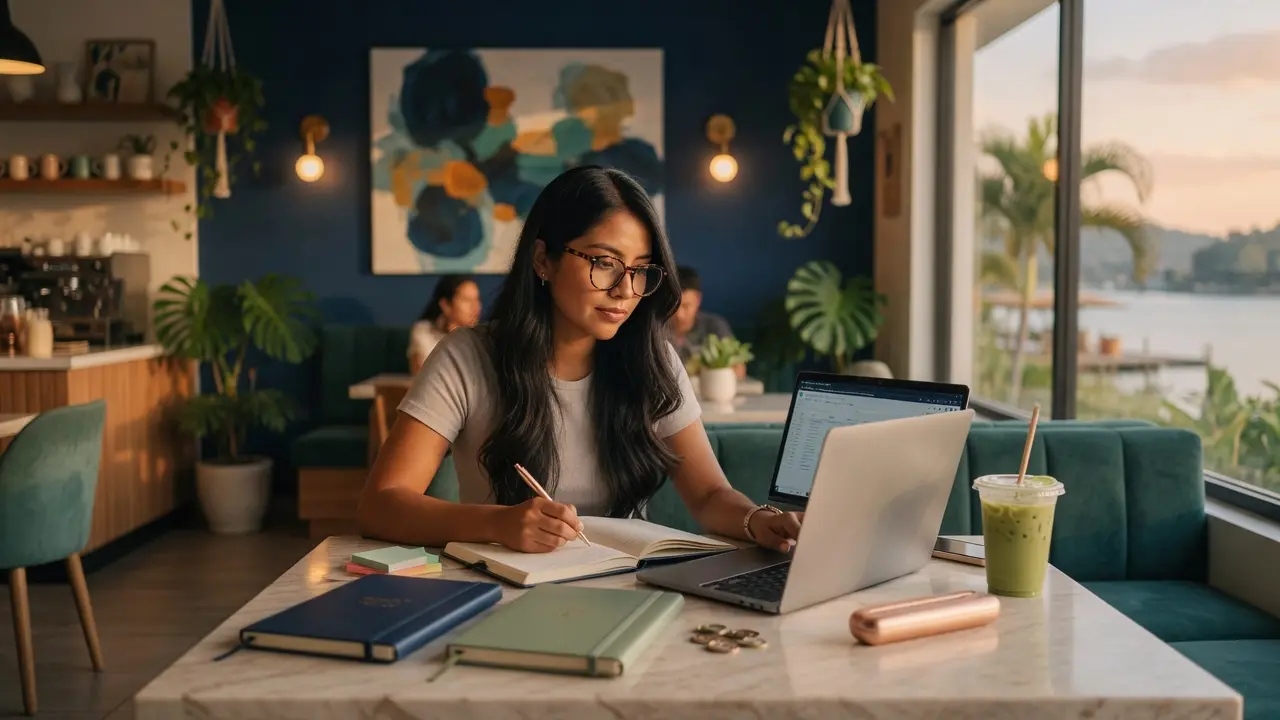 Estudiante universitario en Amatitlán, Guatemala