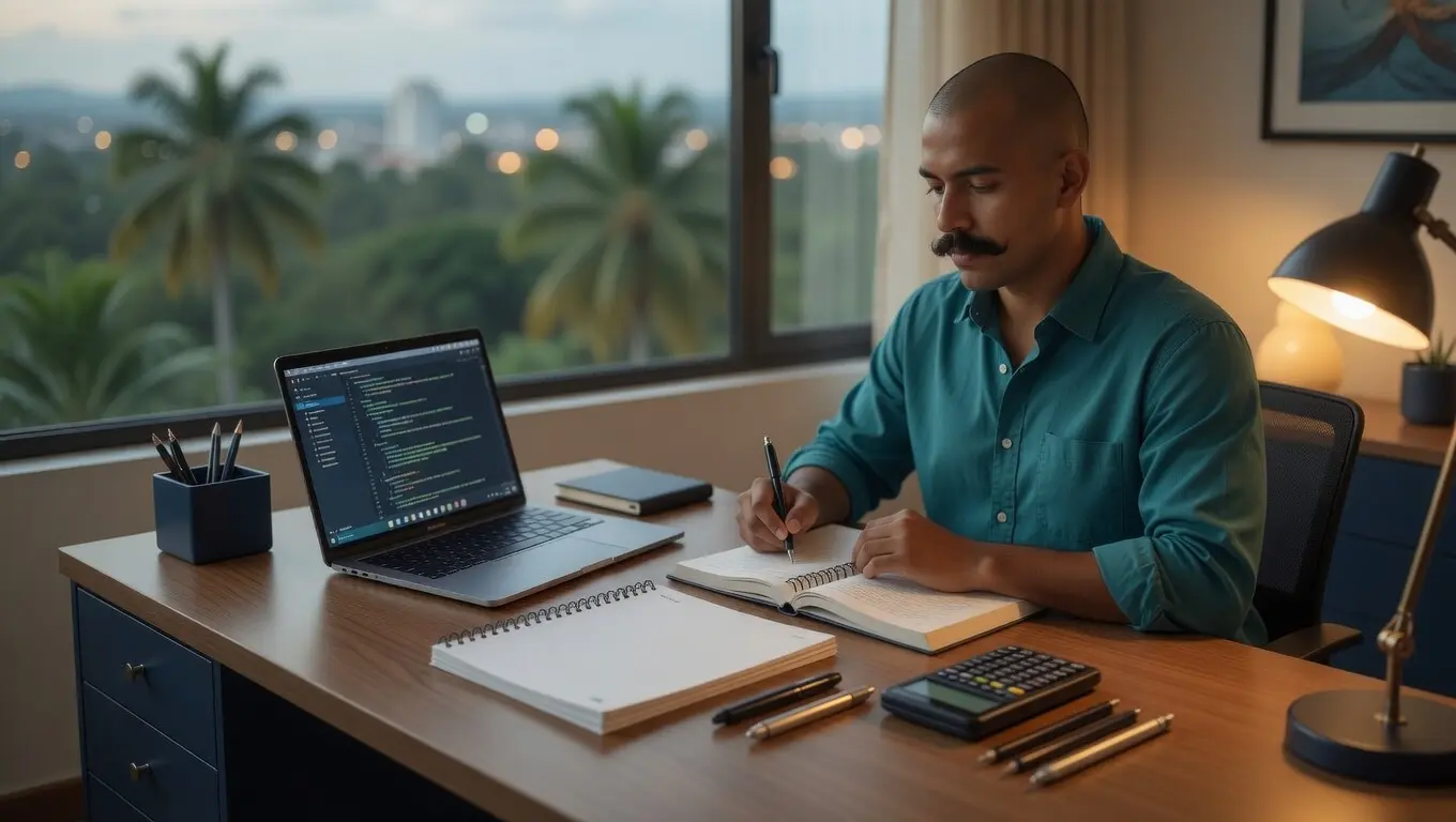 Estudiante universitario en El Progreso, Guatemala