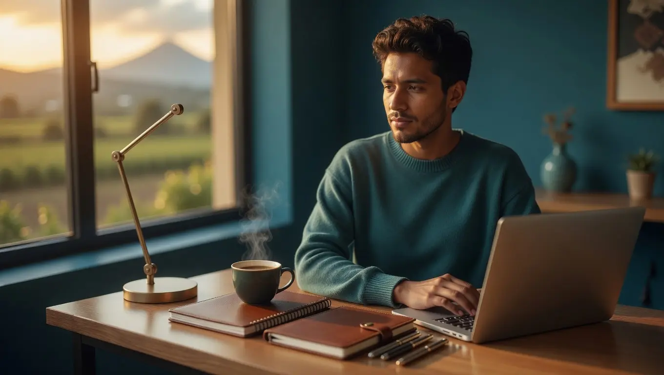 Estudiante universitario en Fraijanes, Guatemala
