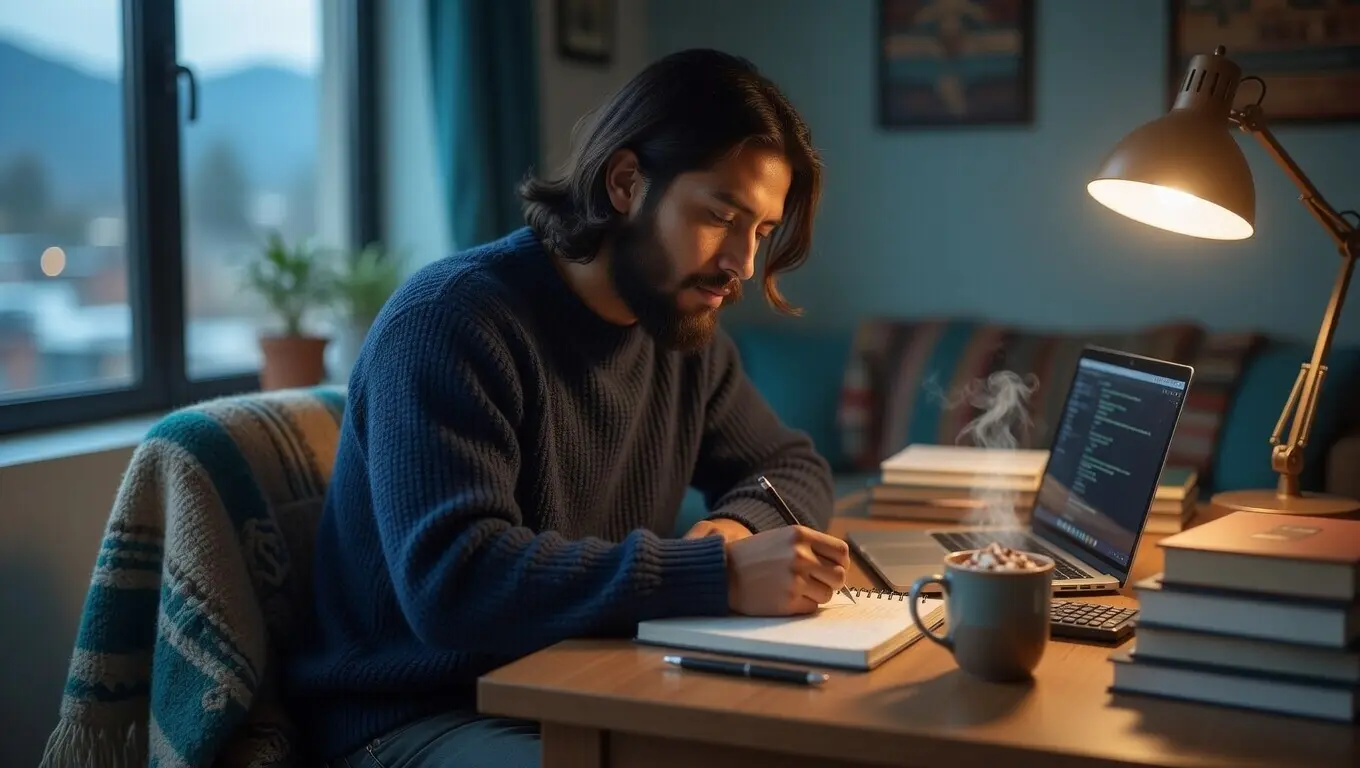Estudiante universitario en Huehuetenango, Guatemala