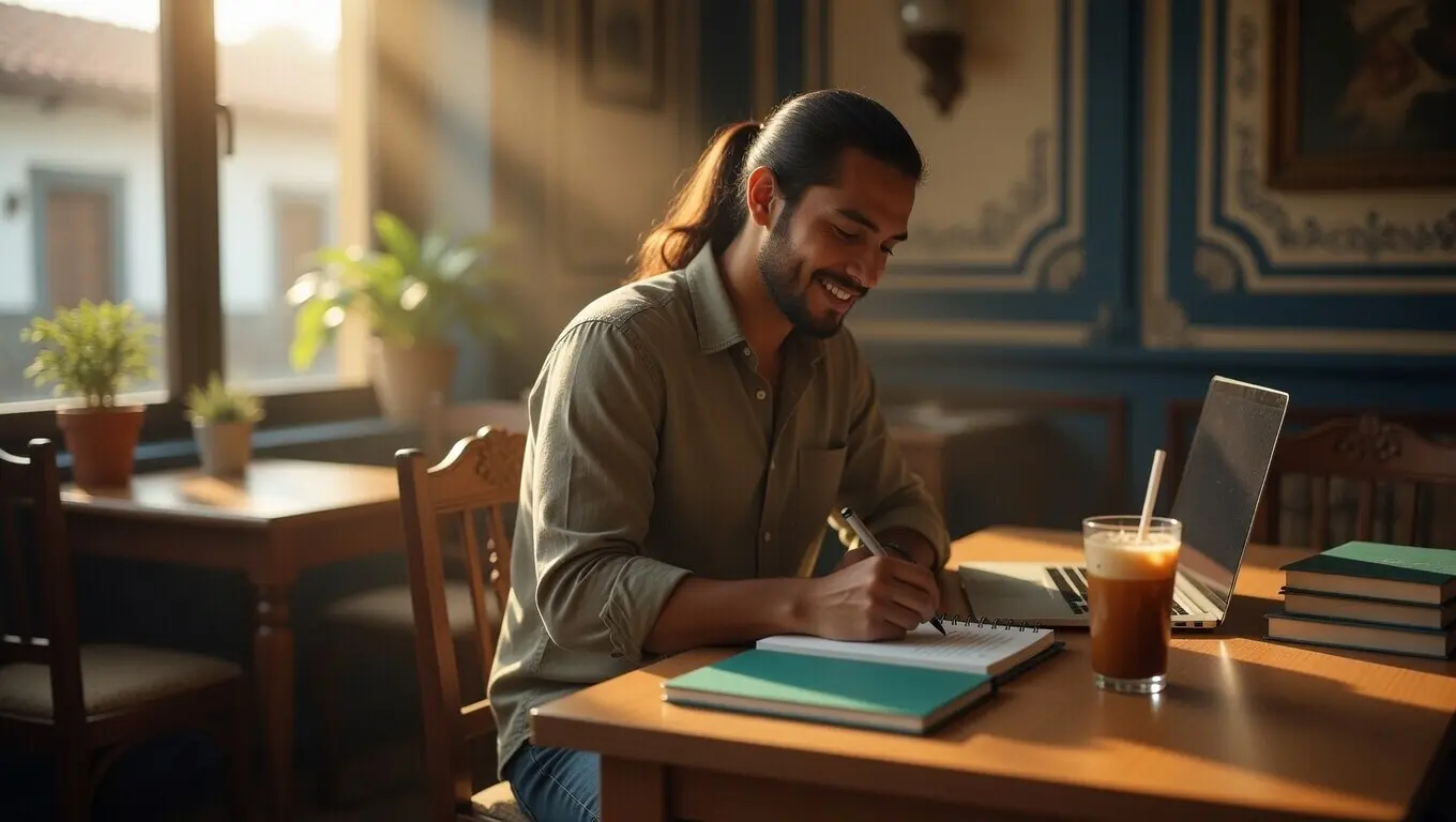 Estudiante universitario en Sacatepéquez, Guatemala