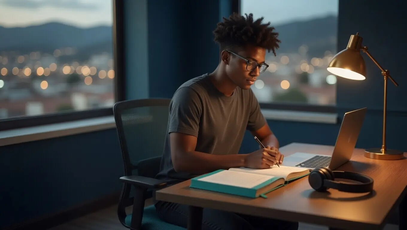 Estudiante universitario en San José Pinula, Guatemala