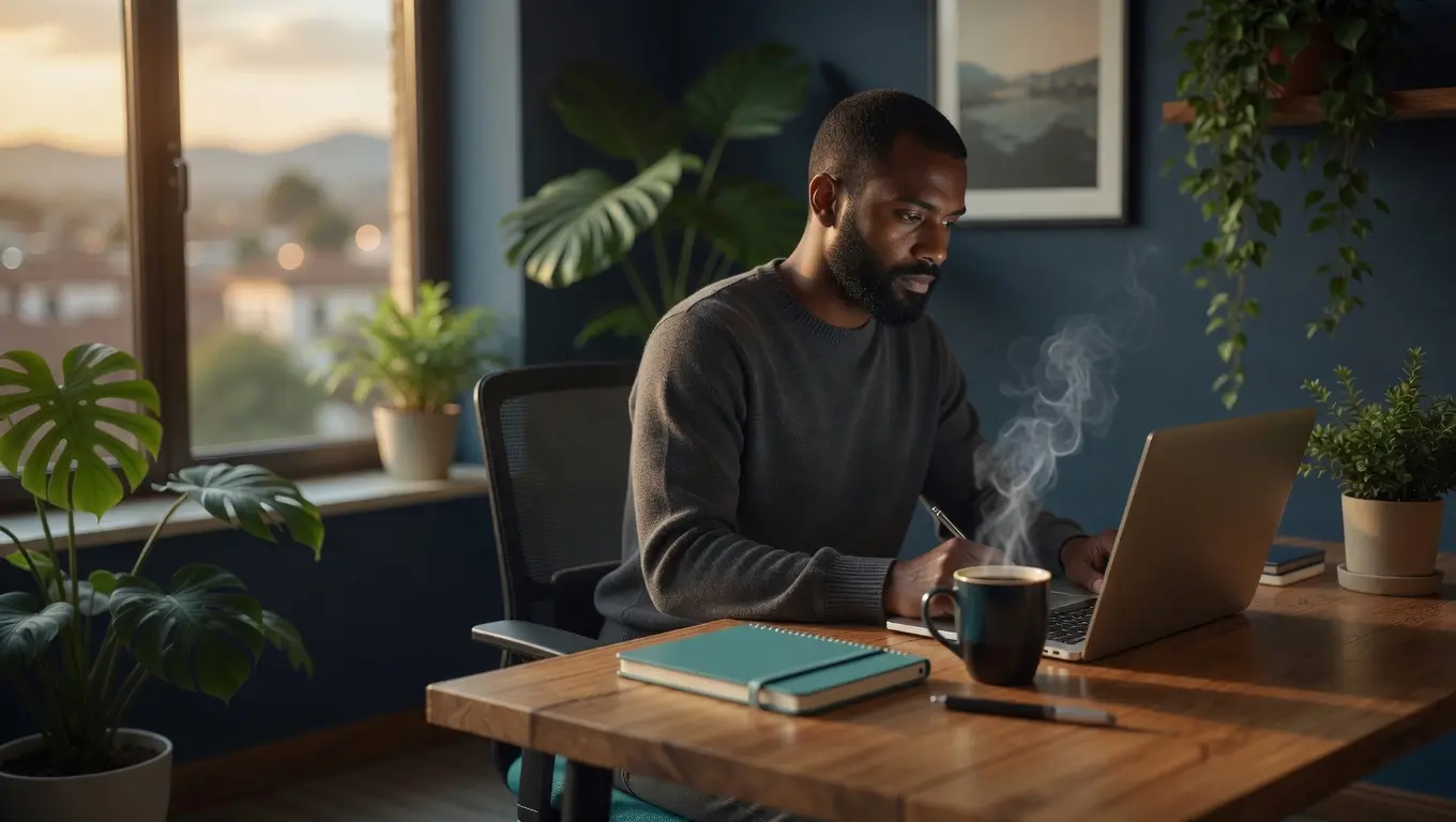 Estudiante universitario en San Pedro Ayampuc, Guatemala