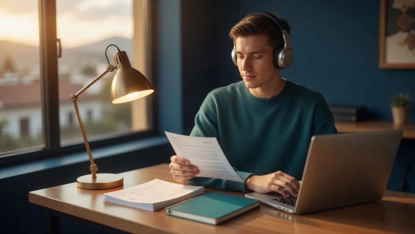 Estudiante universitario en San Raymundo, Guatemala